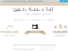 Tablet Screenshot of losbordadosdeisabel.com